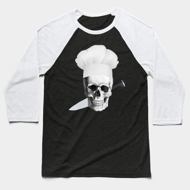 Culinary BBQ Chef hat Baseball T-Shirt by HarrisonShanen